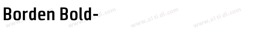 Borden Bold字体转换 Borden Bold字体转换